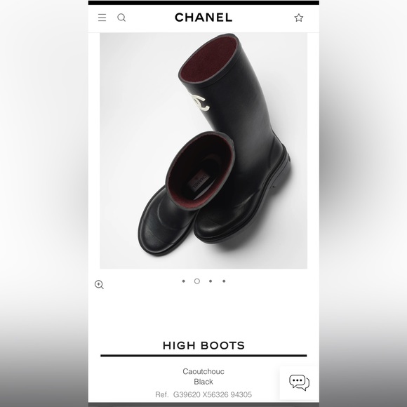 CHANEL Rain Boots, Size 40 - Picture 3 of 8